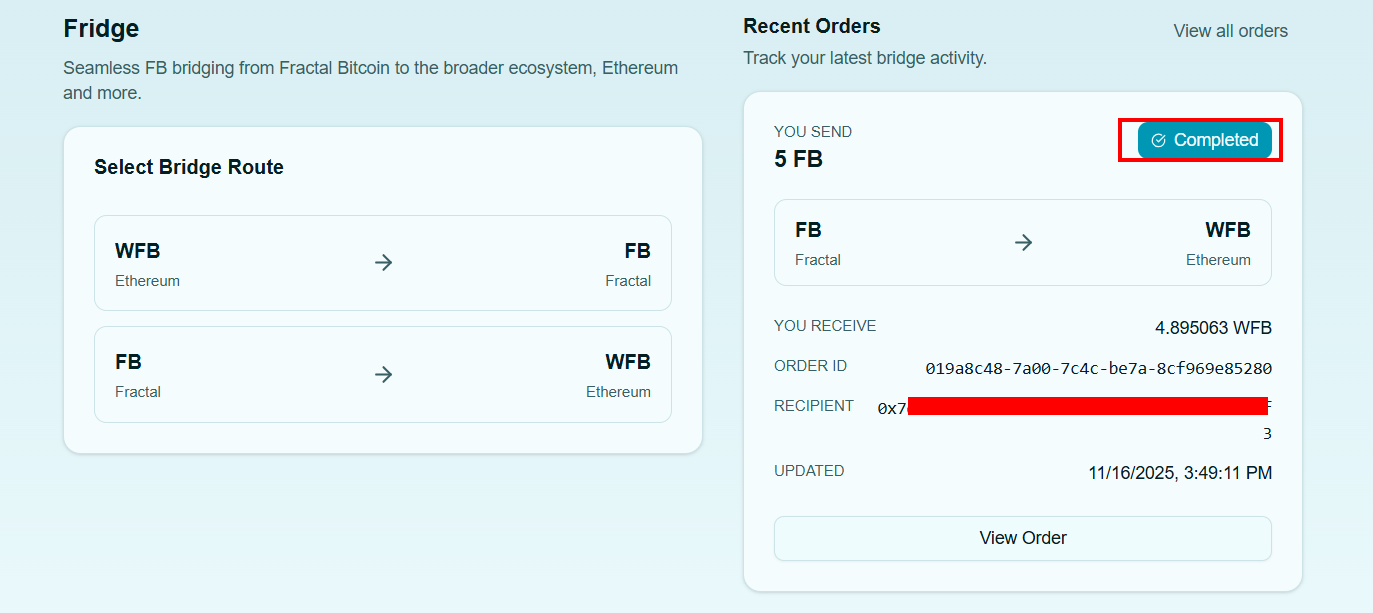 How Bridge FB from fractal bitcoin to ethereum?